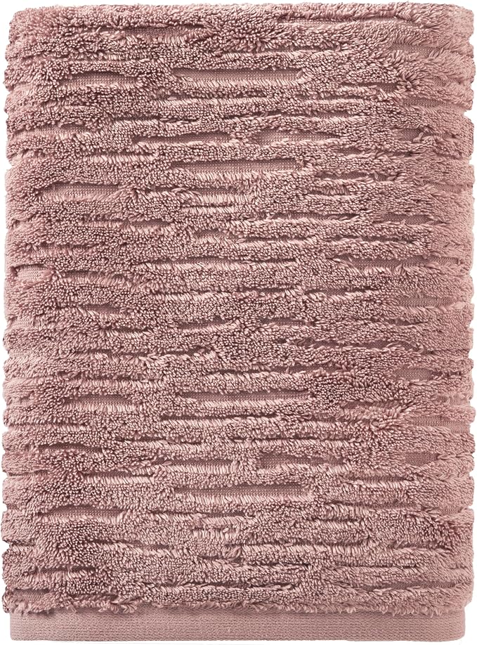 SKL Home CloudSoft Bath Towel, 100% Cotton Luxury, Clay | Premium spa-level quality. 600 GSM weight. Ultra plush & absorbent.