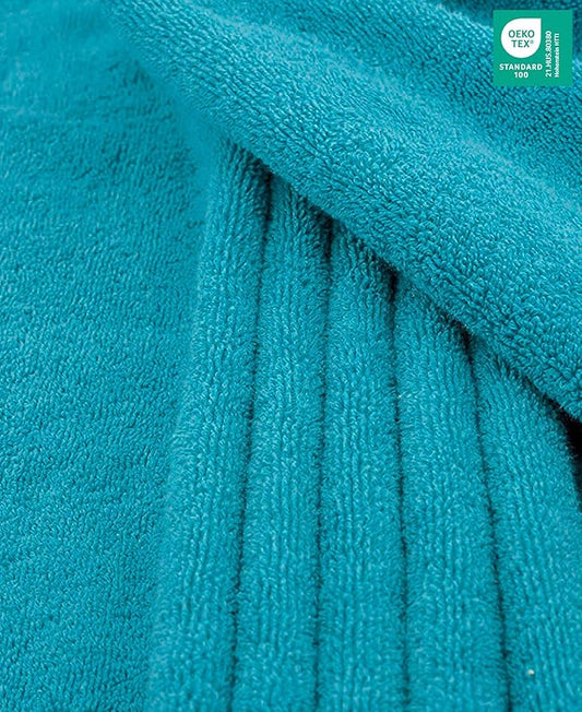 American Soft Linen 100% Cotton 600 GSM Turkish 40x80 Oversized Bath Towel Sheet, Extra Large Adult Towels for Bathroom, Aqua Blue Bath Sheet