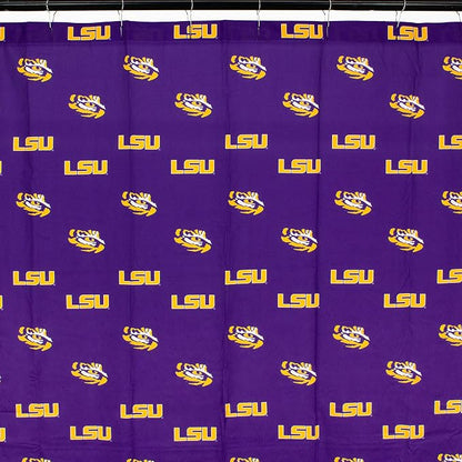 Everything Comfy LSU Tigers Bright and Colorful Shower Curtain Cover 70" x 72"