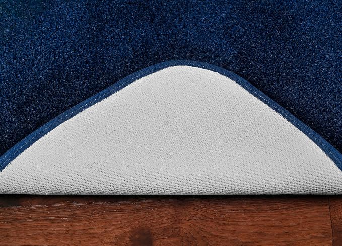 Garland Rug Traditional Bath Rug Set, 2-Piece Set, Navy