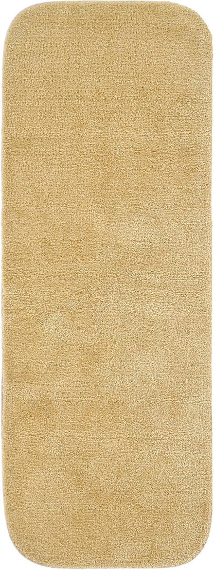 Garland Rug Traditional Nylon Washable Linen 22" X 60" Bath Rug - Soft, Absorbent, And Stylish for Your Bathroom