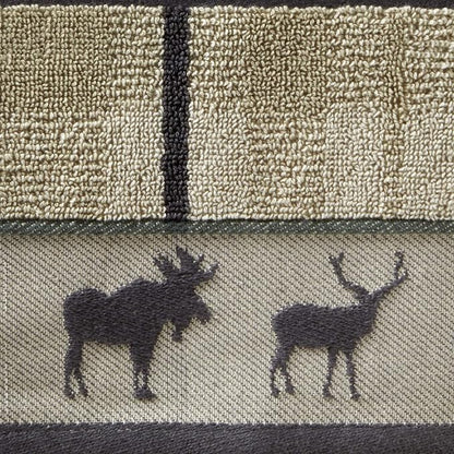 SKL Home Yellowstone Grand Teton Bath Towel, Taupe 50.00" x 27.00" (Pack of 12)