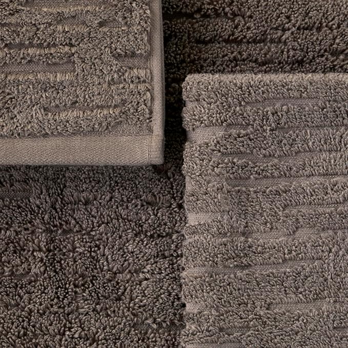 SKL Home CloudSoft Bath Towel, 100% Cotton Luxury, Mink Brown | Premium spa-level quality. 600 GSM weight. Ultra plush & absorbent.
