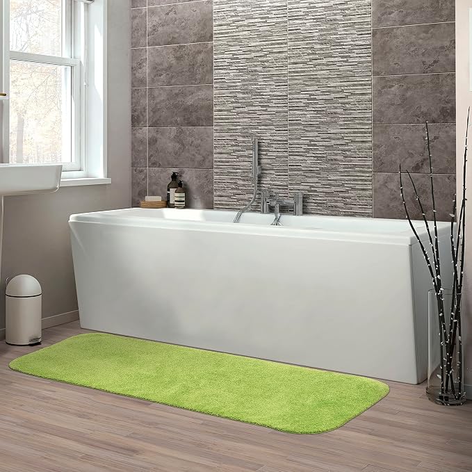 Garland Rug Traditional Nylon Washable Lime-Aid 22" X 60" Bath Rug - Soft, Absorbent, and Stylish for Your Bathroom