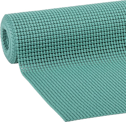 EasyLiner Select Grip Shelf Liner - Easy to Install & Cut to Fit - Non Slip, Non Adhesive, Drawer Shelf & Cabinet Liner for Kitchen, Bathroom, Pantry Cupboards - 12in. x 10ft. - Fern Green - 6 Rolls