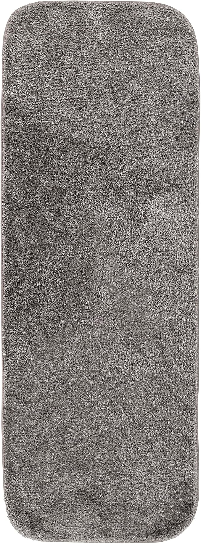 Garland Rug Traditional Nylon Washable Medium Gray 30" X 50" Bath Rug - Soft, Absorbent, and Stylish for Your Bathroom