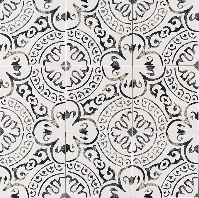 MSI La Paloma Encaustic Sample Glazed Porcelain Floor and Wall Tile for Bathroom, Tile, Kitchen Backsplash and Countertop