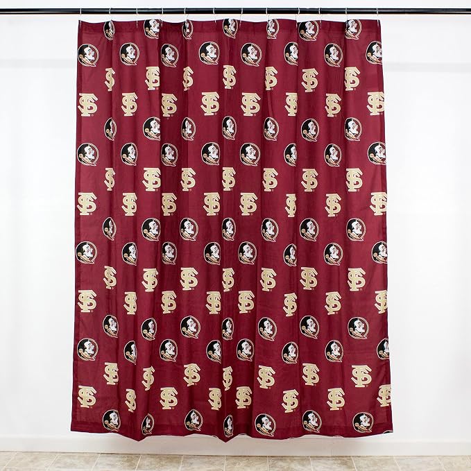 Everything Comfy Florida State Seminoles Bright and Colorful Shower Curtain Cover 70" x 72"