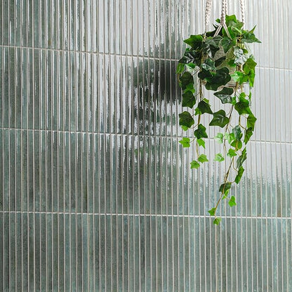 MSI Marino Jade Mist Glossy Porcelain Fluted Wall Tile for Bathroom, Kitchen Backsplash, Accent Wall Tile, and Shower Wall Tile, Sample Tile