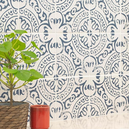 MSI Indigo Encaustic Glazed Porcelain Wall Tile Kitchen Sample Flooring