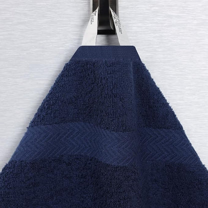 Superior 2-Piece Cotton Bath Sheet Set, Large Towels for Body, Quick Dry, Bathroom Essentials, Guest/Master Bath, Shower, Home Accessories, Apartment, Airbnb, Franklin Collection, Blue