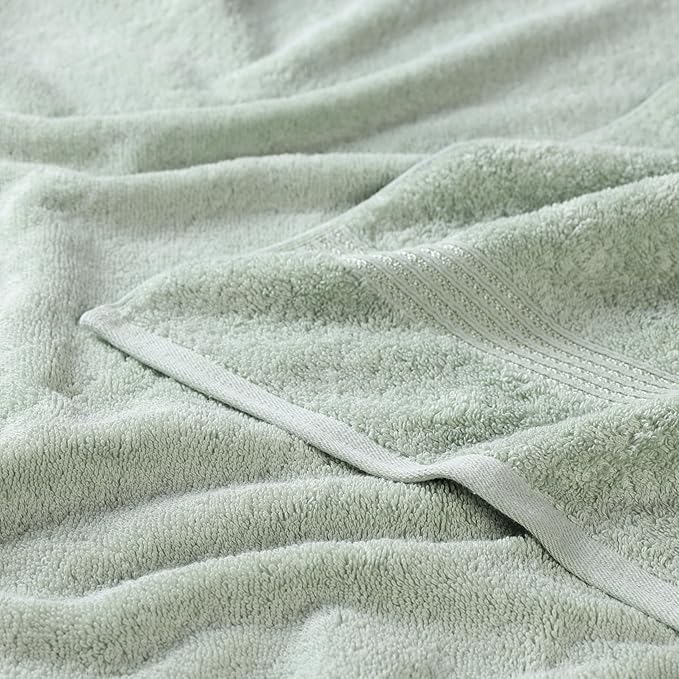 Superior Egyptian Cotton 9-Piece Towel Set, Assorted Towels for Home Bathroom, Guest Bath Decor Essentials, Includes 3 Bath, 3 Hand, 3 Face Towels/Washcloths, Quick Dry, Absorbent - Sage
