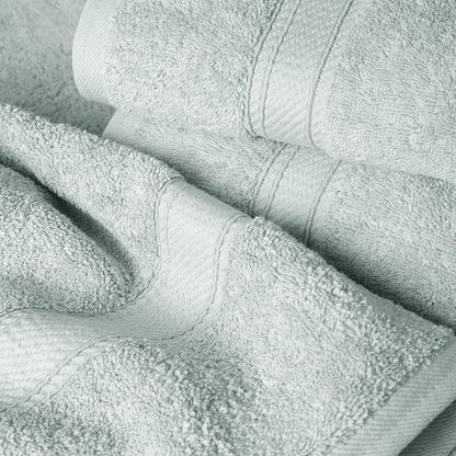SUPERIOR Egyptian Cotton Ultra Plush & Absorbent, 6 Piece Set, Sea Foam | Quick Dry, Soft Luxury Towel Set, Bath Essentials, Guest Bath, Spa, 2 Bath, 2 Hand, 2 Face Towels, Madeline Towels