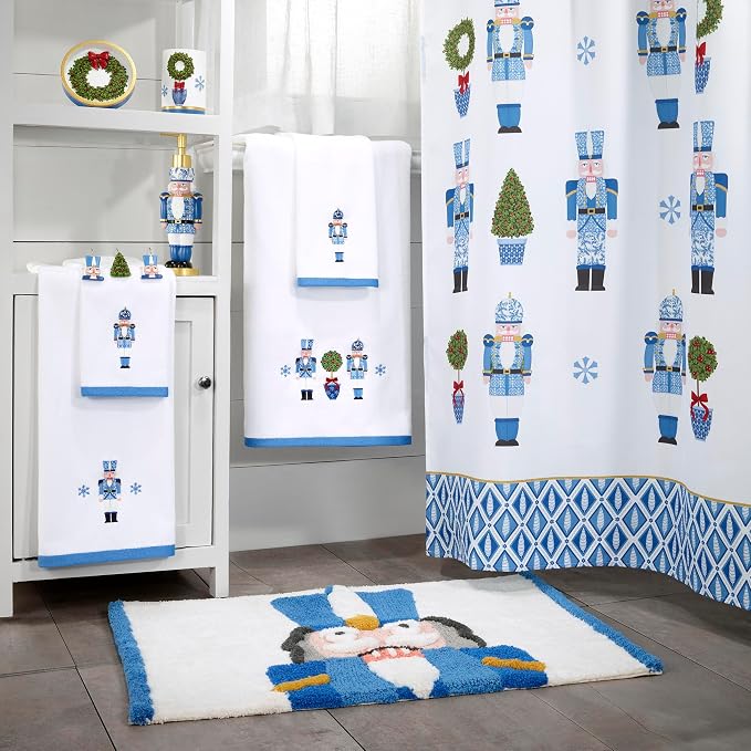 Avanti Linens - Christmas Bathroom Rug 20x30, Soft & Absorbent Cotton | Christmas Design, Soft & Absorbent, Non-Slip Backing, Machine Washable, Holiday Bathroom Décor
