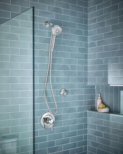 Moen Engage Magnetix Chrome 3.5-Inch Six-Function Detachable Handheld Showerhead with Magnetic Docking System, 26100
