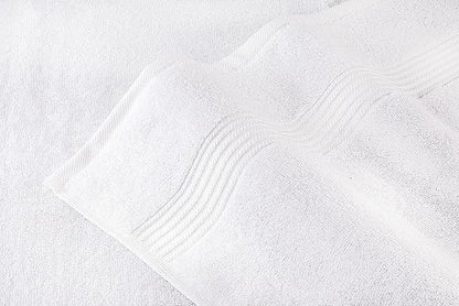 Hotel & Spa Quality Super Absorbent and Soft, Cotton, 6 Piece Turkish Towel Set for Kitchen and Decorative Bathroom, Includes 2 Bath Towels 2 Hand Towels 2 Washcloths, Snow White
