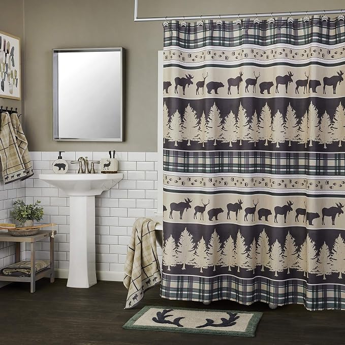 SKL Home Yellowstone Grand Teton Bath Towel, Taupe 50.00" x 27.00"