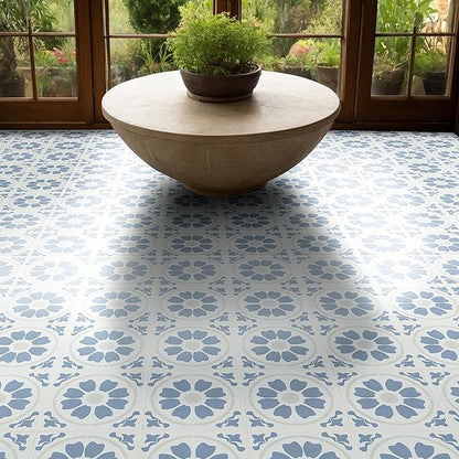 MSI Tamensa Encaustic 8 in. x 8 in. Matte Porcelain Wall & Floor Tile – Bathroom, Kitchen Backsplash, or Countertop