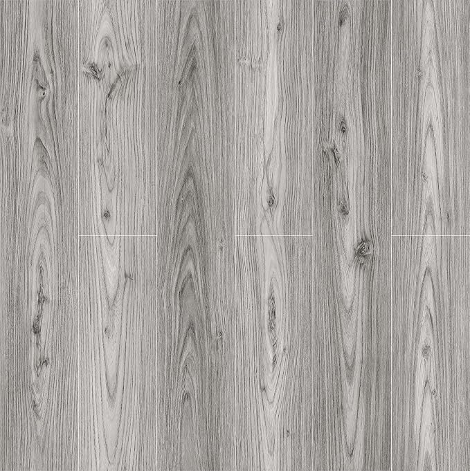 Lareko Peel and Stick Floor Tile, Waterproof Vinyl Plank Flooring | 12-Pack 18 Sq.Ft Self-Adhesive Laminate Vinyl Tiles,Realistic Wood Grain for DIY Bathroom, Laundry Room & Rental Upgrades