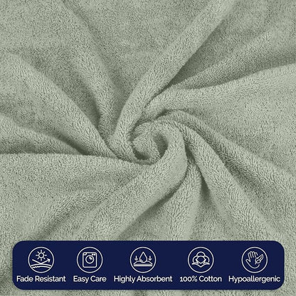 Elegant Comfort Premium Super Soft Highly Absorbent 1 Piece Oversized Bath Sheet - 40" x 80" inch, Luxurious Hotel Spa Quality 100% Turkish Cotton Extra Large Bath Towels for Adults, Mint Green