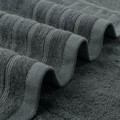 Avalon Towels Bath Towels Set of 4, Size 30 x 60 Inches - 60% Cotton, 40% Viscose Made from Bamboo, Soft and Absorbent, Thin and Quick Drying, Lightweight, Perfect for Daily Use