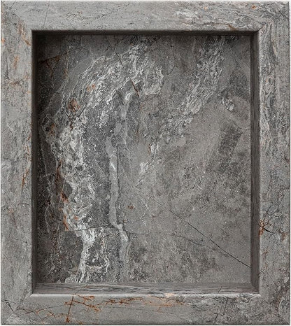Palisade 17.5 in x 15.5 in Vinyl Shower Niche Spanish Marble | Waterproof Shower Insert