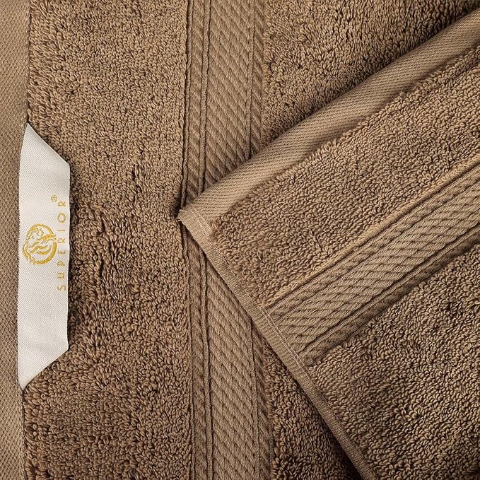 Superior Egyptian Cotton 800 GSM Plush & Absorbent, 9 Piece Set, Latte | Quick Dry, Soft Luxury Towel Set, Bath Essentials, Guest Bath, Spa, 3 Bath, 3 Hand, 3 Face Towel, Madeline Towels