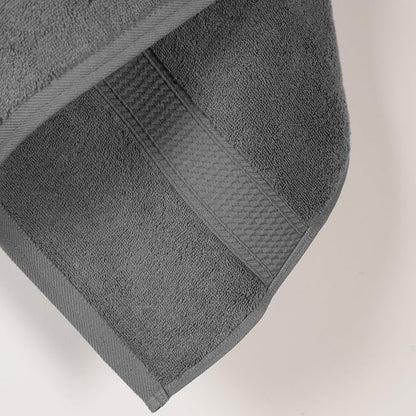 SUPERIOR Egyptian Cotton Plush & Absorbent, Bath Towel Set of 2, Charcoal | Quick Dry, Soft Luxury Towel Set, Bath Essentials for Bathroom, Guest Bath, Spa, 2 Piece Bath, Madeline Towels