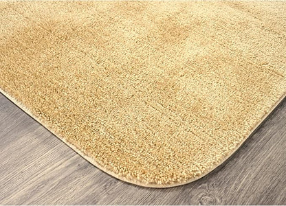 Garland Rug Traditional Nylon Washable Linen 3 Bath Rugs (17" X 24", 21" X 34", 21" X 34") - Soft, Absorbent, and Stylish for Your Bathroom