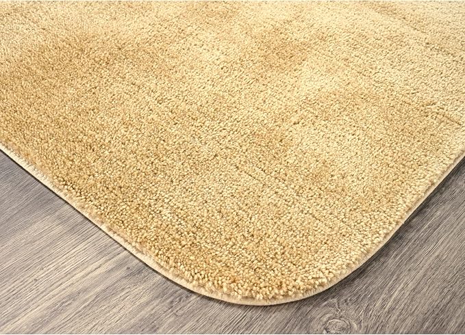 Garland Rug Traditional Nylon Washable Linen 2 Bath Rugs (17" X 24", 21" X 34") - Soft, Absorbent, And Stylish for Your Bathroom