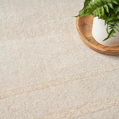 Nourison Home Nourison Essentials Ivory Gold 4' x 6' Area Rug - Easy Clean, Non Shedding, Bed Room, Living Room, Dining Room, Kitchen (4' x 6')