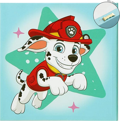 Nickelodeon Paw Patrol 4 Pack Square Canvas Wall Art Set, 11''x11'' each