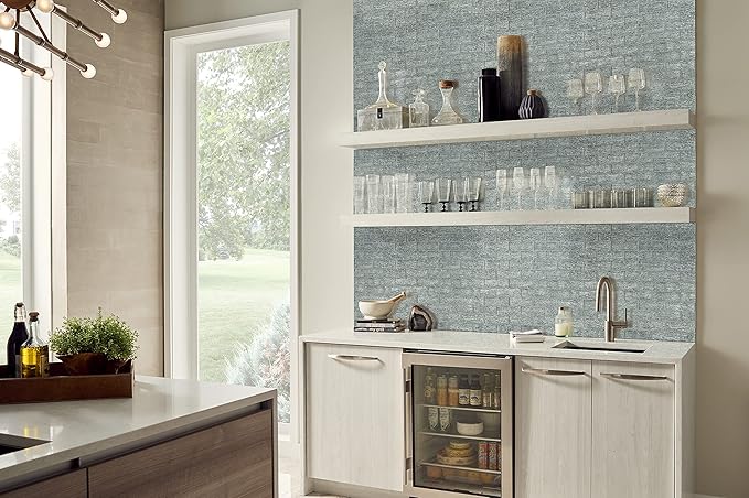 MSI Chilcott Bright 14.75 inch x 11.75 inch Glass Subway Tile for Kitchen Backsplash, Wall Tile for Bathroom, Shower Wall Tile, 2x6 inch Mesh Mounted