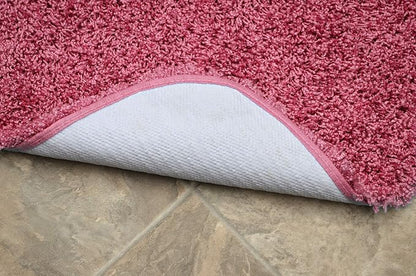 Garland Rug Jazz Nylon Washable 22 in. x 60 in. Pink Bath Rug Soft, Absorbent, and Stylish for Your Bathroom