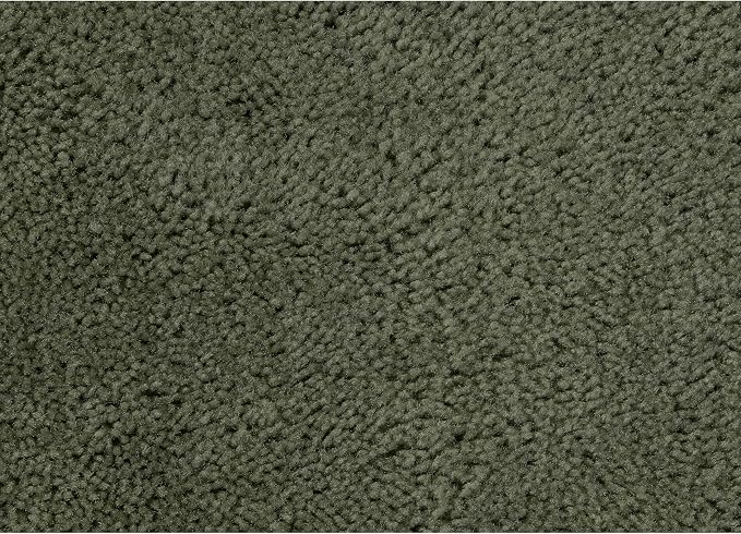 Garland Rug Traditional Nylon Washable Deep Fern 4 Piece Set - Lid, Contour, 2 Bath Rugs - Soft, Absorbent, and Stylish for Your Bathroom