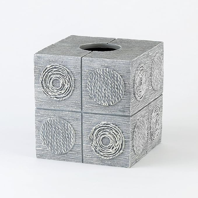 Avanti Linens - Tissue Box Cover, Guest Bathroom Essentials, Modern Home Decor (Galaxy Collection)