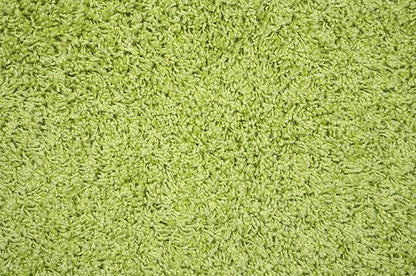 Garland Rug 2-Piece Jazz Shaggy Washable Nylon Bathroom Rug Set, Lime Green