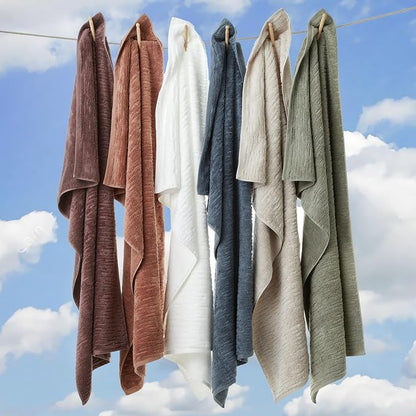 SKL Home CloudSoft Hand Towel Set, 2-Piece, 100% Cotton Luxury, Soft Plum | Premium spa-level quality. 600 GSM weight. Ultra plush & absorbent. For use in the bathroom, kitchen, bar or any sink space.
