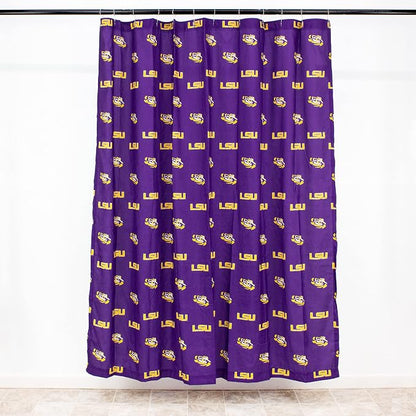 Everything Comfy LSU Tigers Bright and Colorful Shower Curtain Cover 70" x 72"