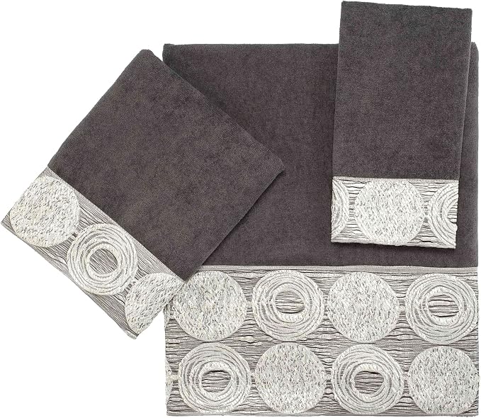 Avanti Linens Galaxy Bath Towel, Granite 50.00" x 27.00"