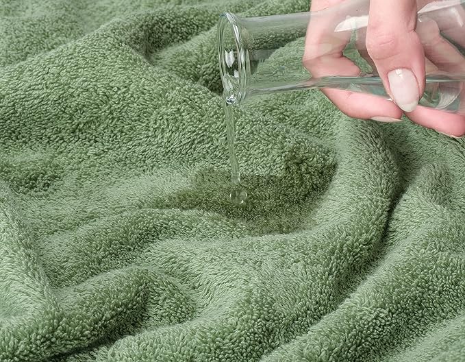 American Soft Linen 100% Cotton 600 GSM Turkish 40x80 Oversized Bath Towel Sheet, Extra Large Adult Towels for Bathroom, Sage Green