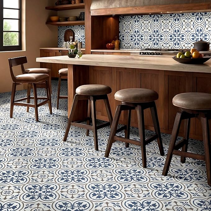 MSI Zenzibar Encaustic 8 in. x 8 in. Matte Porcelain Wall Tile for Bathroom, Floor Tile and Kitchen Backsplash
