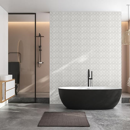 MSI Bianco Dolomite 10 in. x 10 in. Regency Polished Marble Tile for Kitchen Backsplash, Floor Tile, Wall Tile for Bathroom, Shower Wall Tile, Mesh Mounted Mosaic Tile
