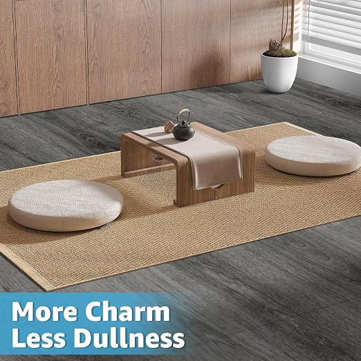 Art3d 30-Pack Peel and Stick Flooring Wood Planks, 12 x 12 in, Grey Oak | Premium Vinyl, Self-Adhesive, Waterproof, Wood Grain, Fade-Resistant, Scratch-Proof, Ideal for Kitchen, Dining Room, Bedrooms