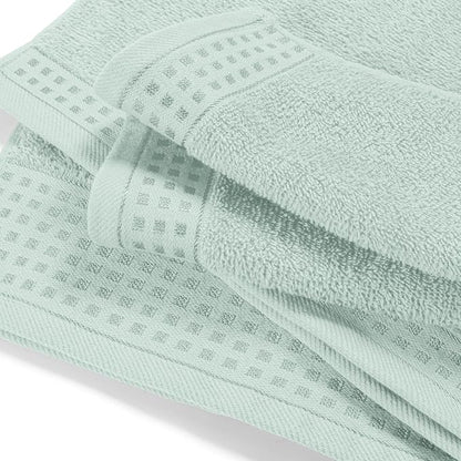 GLAMBURG Ultra Soft 4 Pack Oversized Bath Towel Set 27x54 inches, 100% Cotton Bath Towels, Highly Absorbant Compact Quickdry & Lightweight Towel, Ideal for Gym Travel Camp Pool - Sea Green