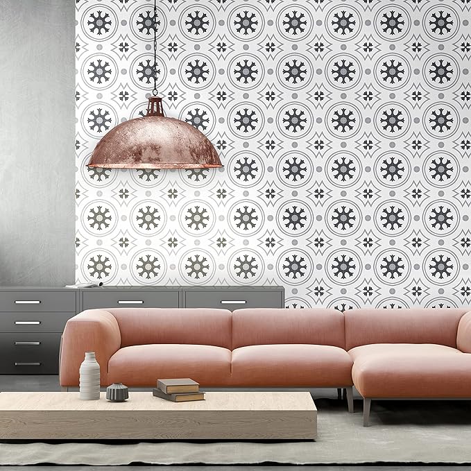 MSI Tanzania Encaustic 8 in. x 8 in. Sample Porcelain Wall Tile for Bathroom, Floor and Kitchen Backsplash