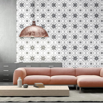 MSI Tanzania Encaustic 8 in. x 8 in. Sample Porcelain Wall Tile for Bathroom, Floor and Kitchen Backsplash