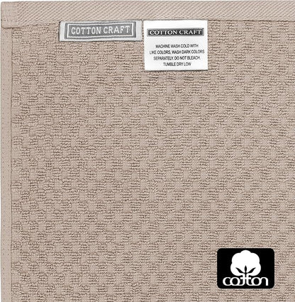 COTTON CRAFT Hooded Bath Towel – Oversized 35 x 70 Waffle Weave Towel with Hood for Adults - 100% Ringspun Cotton Pool Bath Sheet Wrap with Hood - Soft Super Absorbent Quick Dry – 450 GSM – Linen