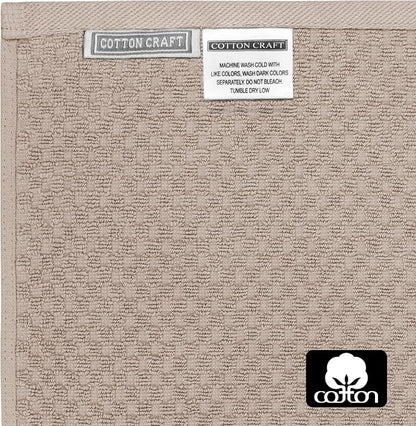 COTTON CRAFT Hooded Bath Towel for Adults – 2 Pack 100% Cotton Bath Sheet | Waffle Weave Oversized 35x70 inch Ringspun Terry Bath Wrap with a hood - Soft Super Absorbent Quick Dry – 450 GSM – Linen