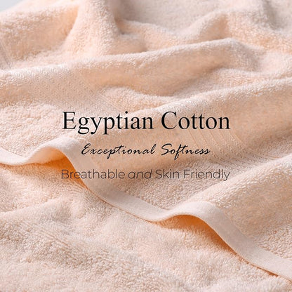 Superior Egyptian Cotton 10-Piece Face Towel Set , Small Towels For Facial, Spa, Quick Dry, Absorbent Towels, Bathroom Accessories, Guest Bath, Home Essentials, Washcloth, Airbnb, Peach